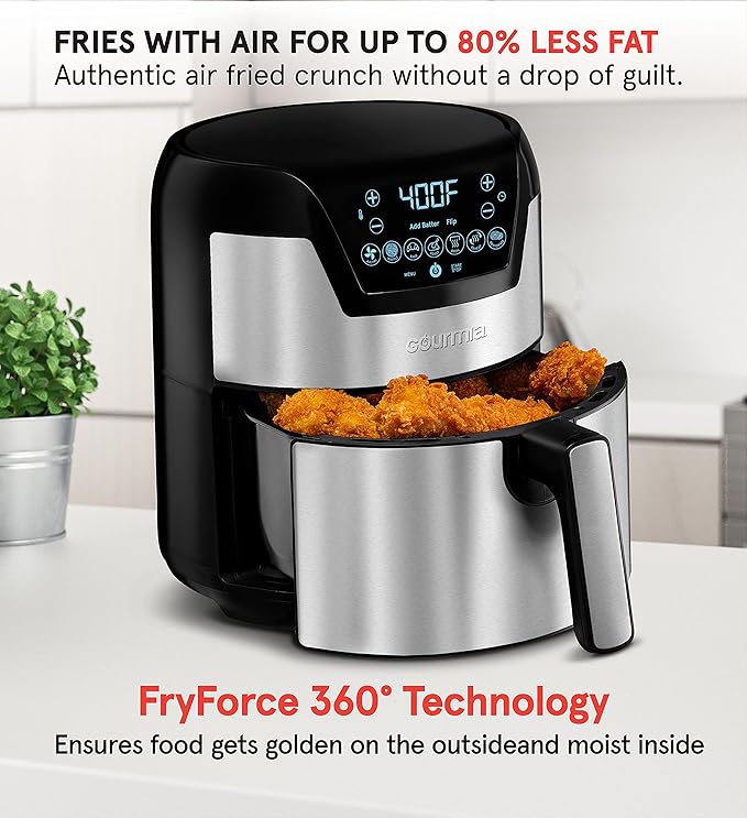 Gourmia GAFW598 2 in 1-5-Quart Digital Air Fryer + Waffle Maker