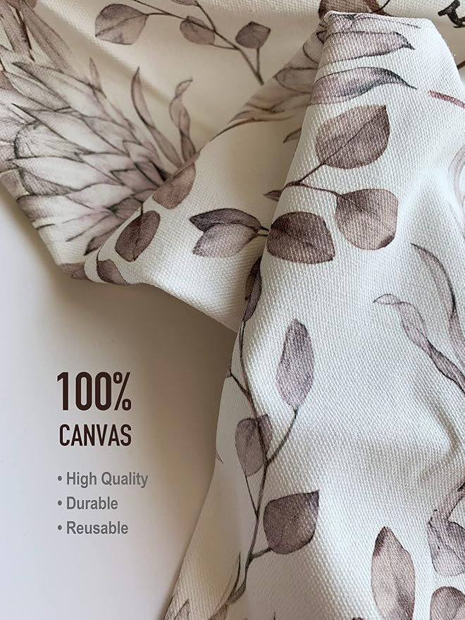 Hglian Grocery Plastic Bag Holder,Watercolor Leaves Plastic Bags Organizer Shopping Bags Storage,Farmhouse Home Kitchen Decor,Gifts for Women