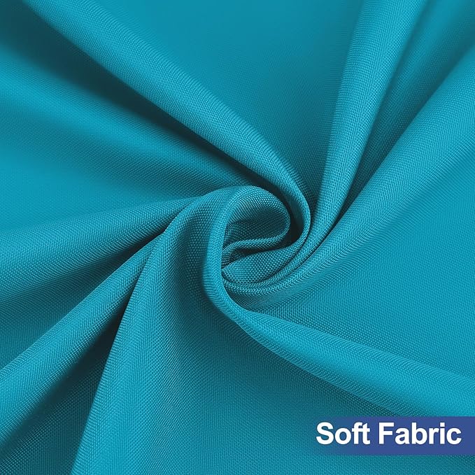 homing Rectangle Table Cloth Cover, Waterproof Polyester Elastic Fitted Tablecloth, Fits for 4 Foot Folding Tables, Washable Table Protector for Picnic, Camping, Outdoor (Teal, 30" x 48")