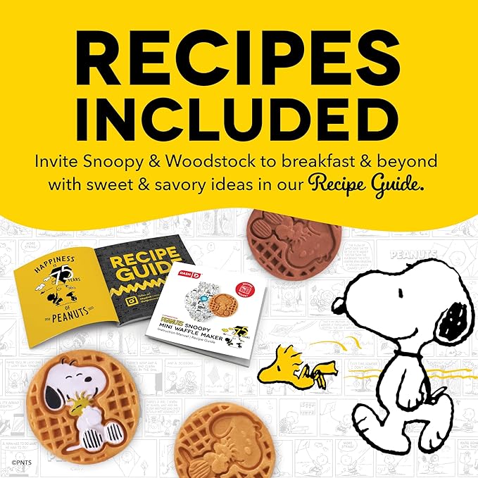 Peanuts x Dash Mini Waffle Maker