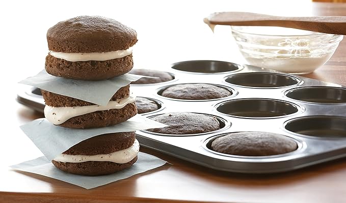 Fox Run Non-Stick Baking Pan, Whoopie Pie Pan, 12 Cup Muffin Top Pan