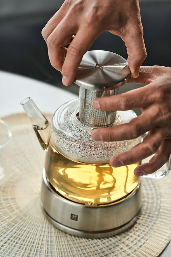 Zwilling Sorrento Teapot 39500-142 Glass Pot with Warmer
