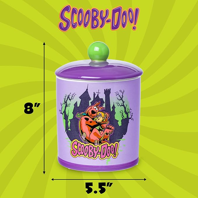 Silver Buffalo Scooby Doo Scooby Snacks Spooky Ceramic Cookie Snack Jar (Large)