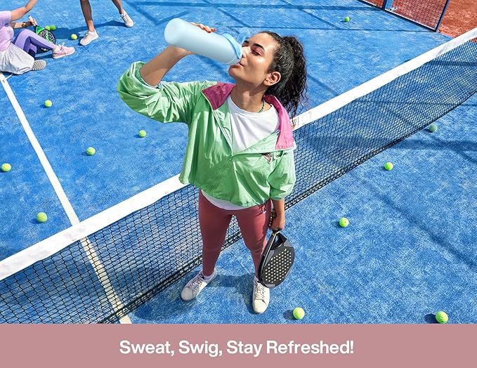 POWCAN 26 oz Insulated Water Bottle with 2-in-1 Straw and Spout Lid, Keep Cold 24H, Leak-Proof, Fits in Car Cup Holder, Stainless Steel Water Bottle for Sports, Travel, Gift and School (Cherry Meadow)