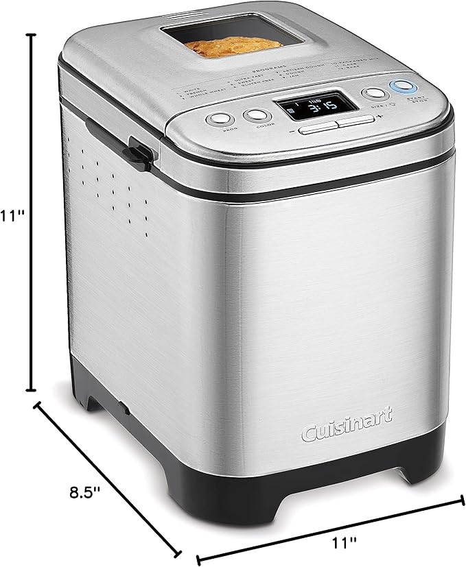Cuisinart CBK-110C Compact Automatic Bread Maker, Stainless Steel