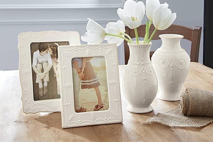 Lenox 858819 French Perle White 8" Fluted Vase
