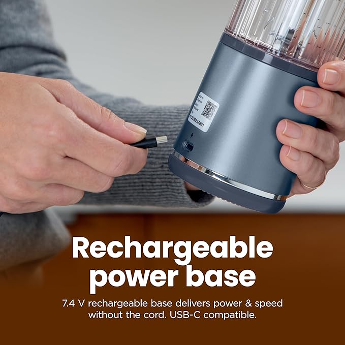 Ninja BC151PR Blast Portable Blender, Cordless, 18oz. Vessel, Personal Blender-for Shakes & Smoothies, BPA Free, Leakproof-Lid & Sip Spout, USB-C Rechargeable, Dishwasher Safe Parts, Passion Fruit