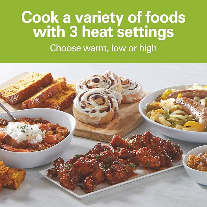 Hamilton Beach 4 Quart Programmable Slow Cooker with Flexible Easy Programming, 5 Cooking Times, Dishwasher-Safe Crock & Lid, Silver (33443)