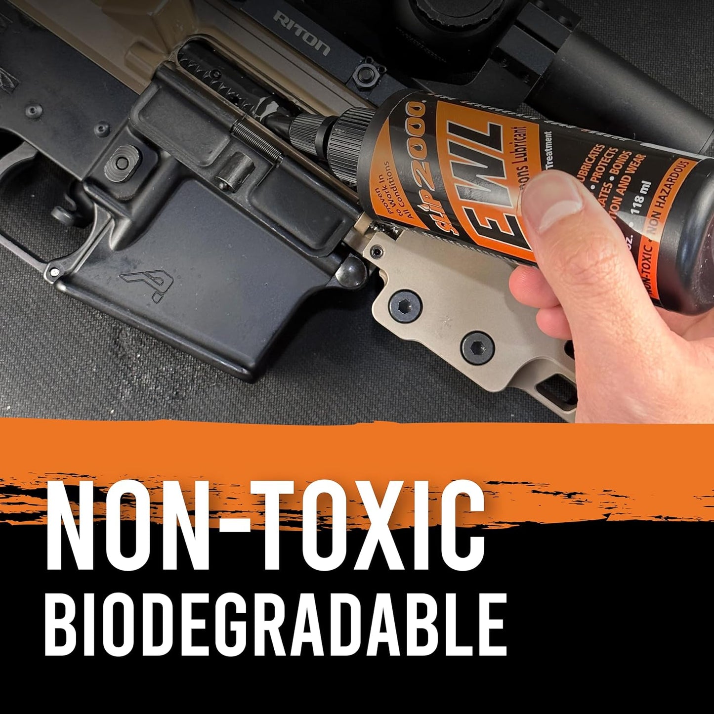 SLIP 2000 EWL CLP Gun Lube - Extreme Weapons Lubricant Synthetic Gun CLP Cleaner - 4 oz Squeeze Bottle