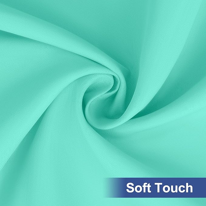 homing Rectangle Table Cloth Cover, Waterproof Polyester Elastic Fitted Tablecloth, Fits for 6 Foot Folding Tables, Washable Table Protector for Picnic, Camping, Outdoor (Aqua, 30" x 72")