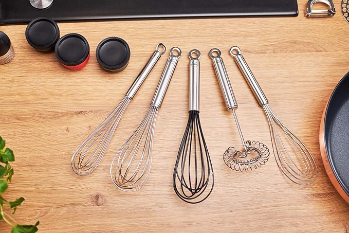 Rösle Stainless Steel & Silicone Balloon Egg Whisk, 6 Wire, 10.6-inch