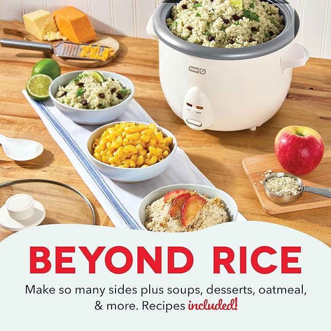 Dash Family Sized Rice Cooker - Large-Capacity Rice Cooker - Features Ceramic, Nonstick Surface & Keep Warm Function - Great for Convenient Meal Prep & Family Meals - 20-Cup Capacity