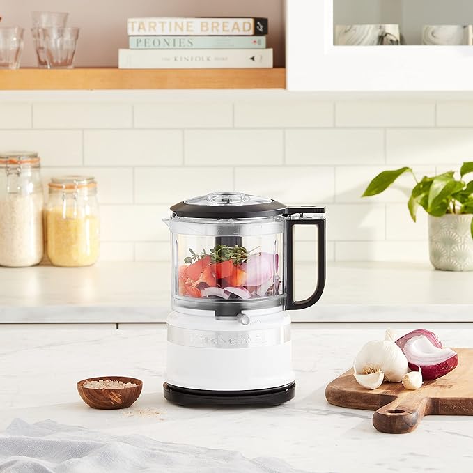 KitchenAid KFC3516WH 3.5 Cup Food Chopper, White (Pack of 2)