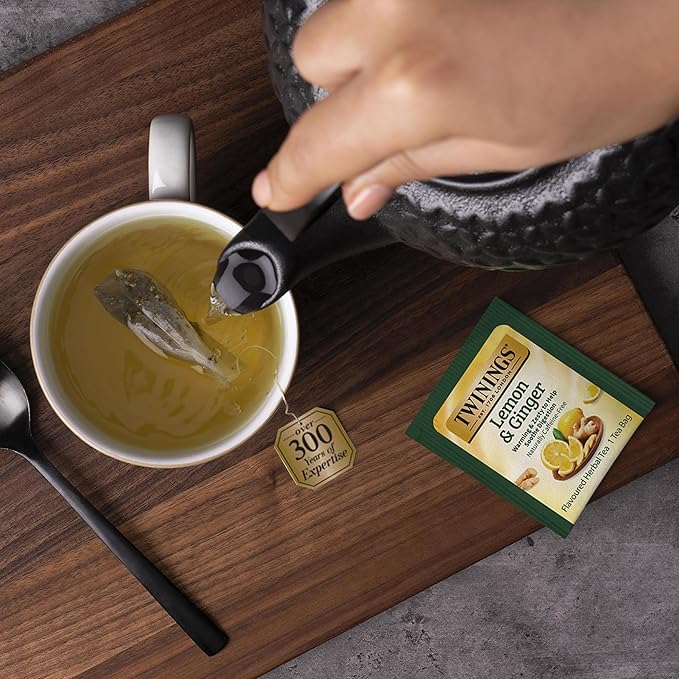 Twinings Tea Bag Sampler Variety with Bamboo Organizer (60 Tea Bags) 40 Different Flavours, Gift for Tea Lovers: Women, Men, Mom, Dad, Family, Friends, Couples