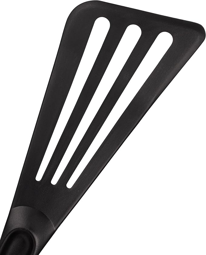 Matfer Bourgeat Exoglass® High Temperature Pelton Spatula, Black