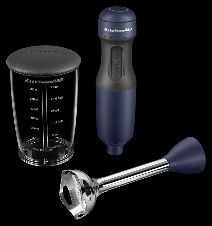 KitchenAid BPA-Free KHB1231IB 2-Speed Hand Blender, Ink Blue