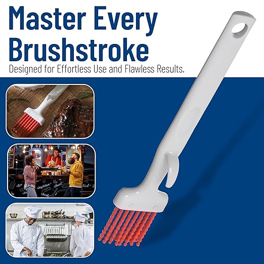 CFS 4040305 Silicone Basting Brush with Hook, 2", Red (Case of 12)
