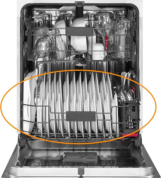 Upgraded WD28X25960 Dishwasher Lower Rack Replacement Parts for GE Dishwasher Parts Bottom Rack PDW7880G00SS GE Profile Triton XL Monogram Cafe Dishwasher Rack Lower Dishrack Rollers