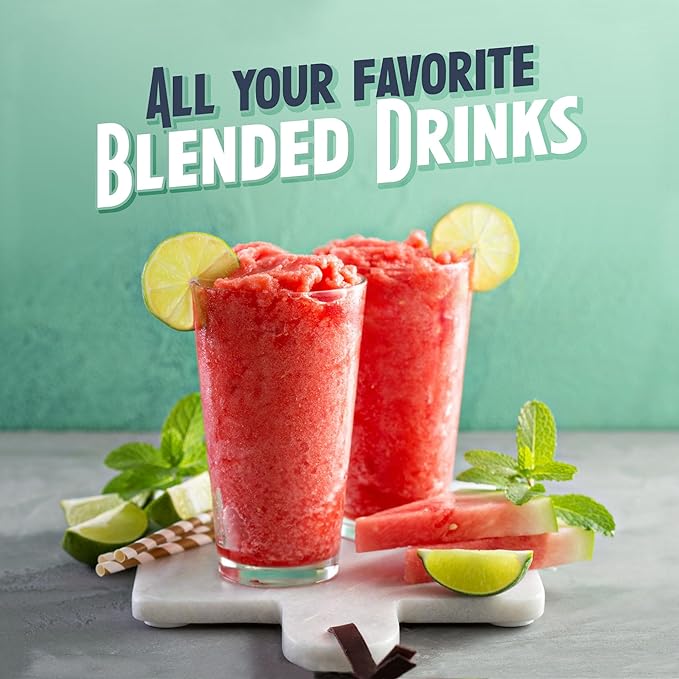 Nostalgia Retro 40-Ounce Frozen Beverage Station - Slushie Machine and Ice Shaver with Automatic Mixing for Soda, Cocktails and Margaritas - Easy & Safe Use - Red