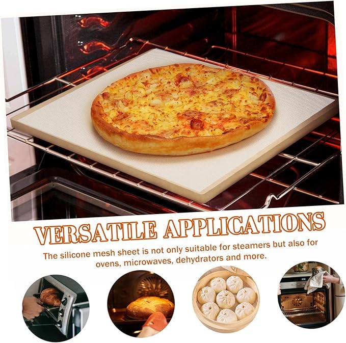 10pcs Silicone Stove Mat Oven Mat for Bottom of Oven Steam for Cooking Non-stick Baking Food Dehydrator Accessories