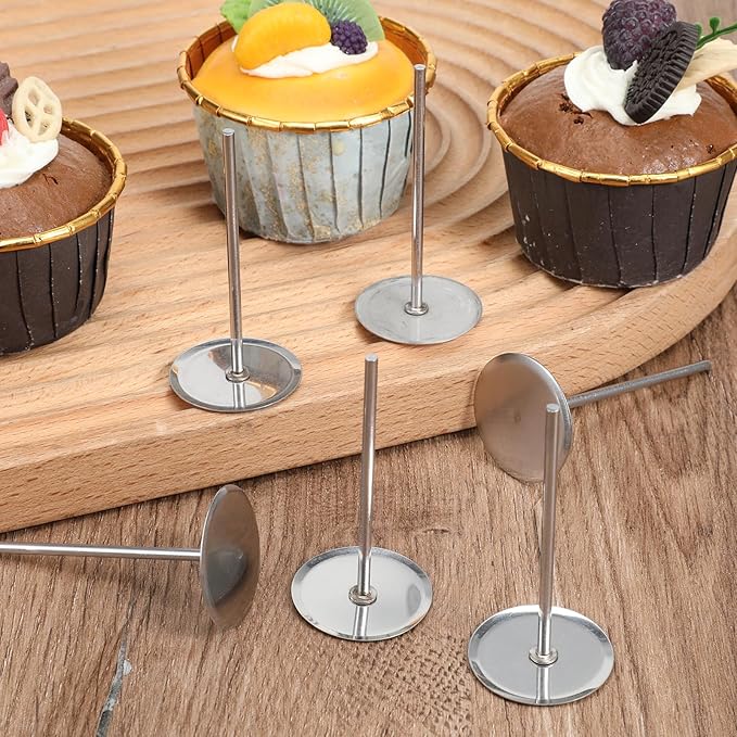6 Pcs Cake Heating Core for Baking Stainless Steel Heating Rod Cake Strips for Even Baking 2.76 Inch Silver Bakings Nails Cakes Stick Supplies for Decorating Supplies Bake Tools Accessories