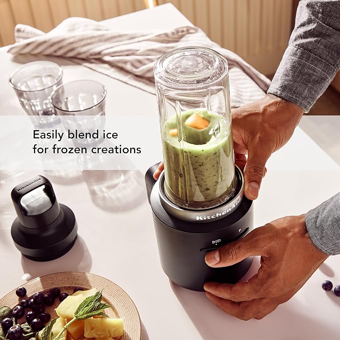 KitchenAid Go™ Cordless Personal Blender - battery sold separately, KSBR200, Black Matte