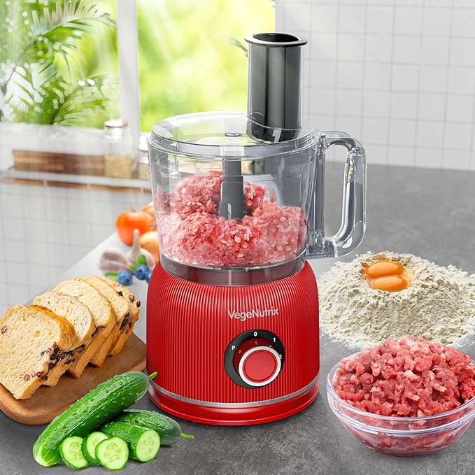 Food Processor and Blender Combo, 88 oz Food Chopper for Meat, Vegetable and Dough, 70 oz 700W Glass Jar Blender with 2 Speeds and Pulse for Smoothie, Nutrient Extractions, and More