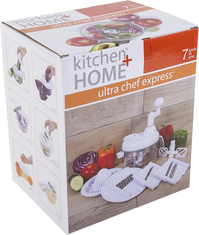 7 in 1 Food Chopper - As Seen on TV Manual Food Processor