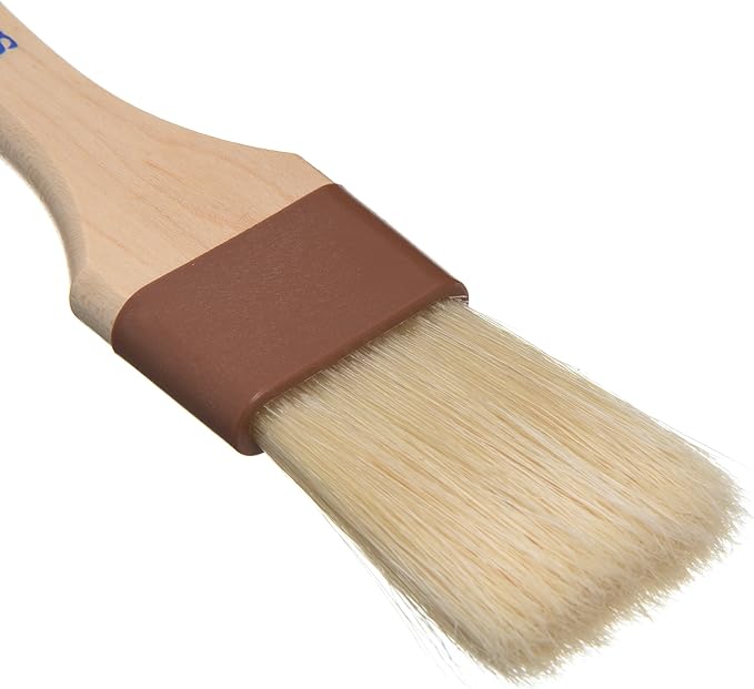SPARTA Chef Series Basting Brush, Flat Boar Bristle Pastry Brush for Cooking and Baking, 1.5" Wide, 1 Count