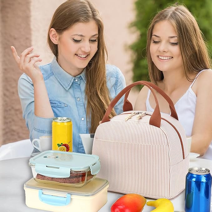 Bluboon Lunch Box for Women Cute Lunch Bag Reusable Insulated Lunch Bags Large Capacity Lunchbox Cooler for Work Picnic or Travel