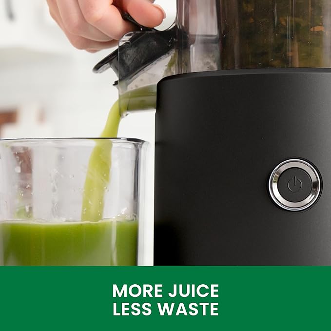 Omega Effortless Batch Cold Press Juicer - Hands Free Vegetable and Fruit Masticating Juicer Machine with 68-oz. capacity, Extra Large Hopper No-Prep whole recipe juicing, Easy Clean, 150-Watts, Black