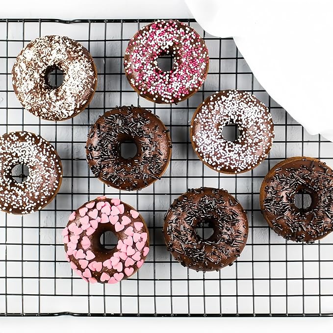 2pcs Silicone Donut Molds, Non-stick Donut Pan Resuable Silicone Baking Pans for Doughnut (Dia.-2.6in)