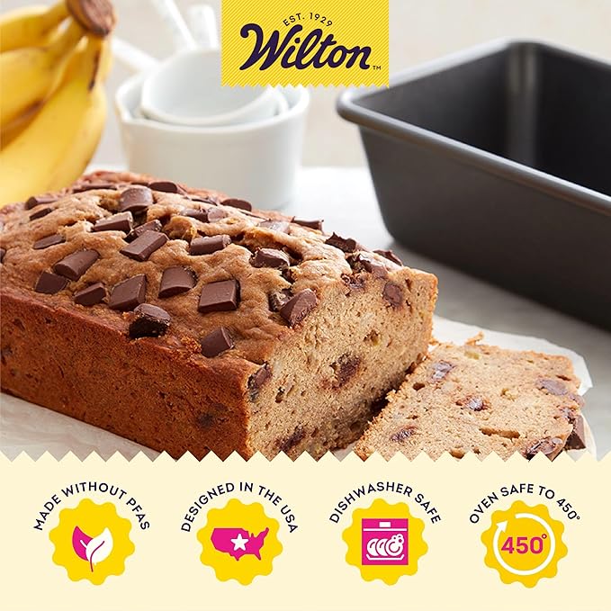 Wilton Advance Select Premium Non-Stick Bread Loaf Pan, 9.25 x 5.25 Inches, Steel, Silver