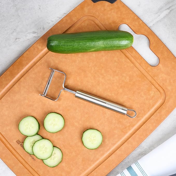 Restaurantware-German Standard 6.6 Inch Vegetable Peeler, 1 Y Peeler For Potato - Ultra Sharp Blade, Ergonomic Handle, Stainless Steel, Dishwashable, For Fruit, Zucchini, Carrot, Or, More