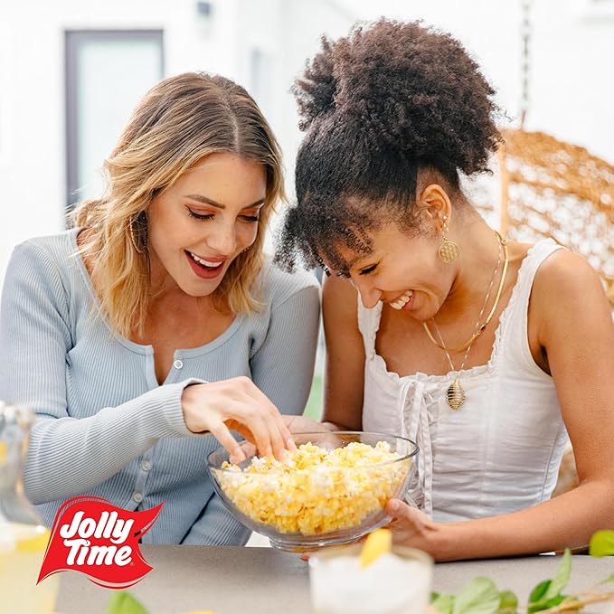 Jolly Time Healthy Pop Buttery Microwave Popcorn, Low Fat Gluten Free Non-GMO, 3oz Sharing Bag, 3 Bags Per Carton (Healthy Pop - Butter & Sea Salt, 3 Ounce (Carton of 3))