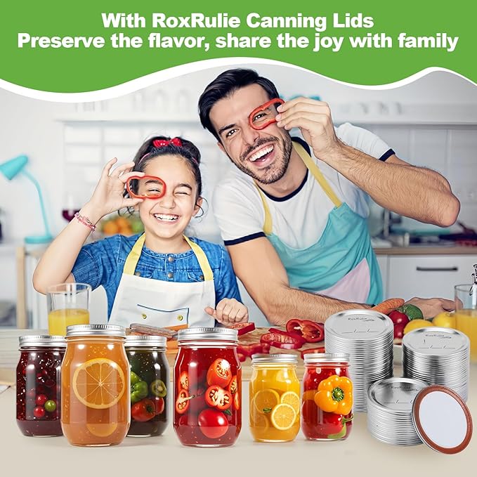 150PCS Canning lids Regular Mouth(2.76in/70mm), Upgraded Leak-Proof Mason Jar Lids for Ball/Kerr Jars, Split-Type Lid with Perfect Airtight Seal, Canning Jars Lids, Food Grade Material