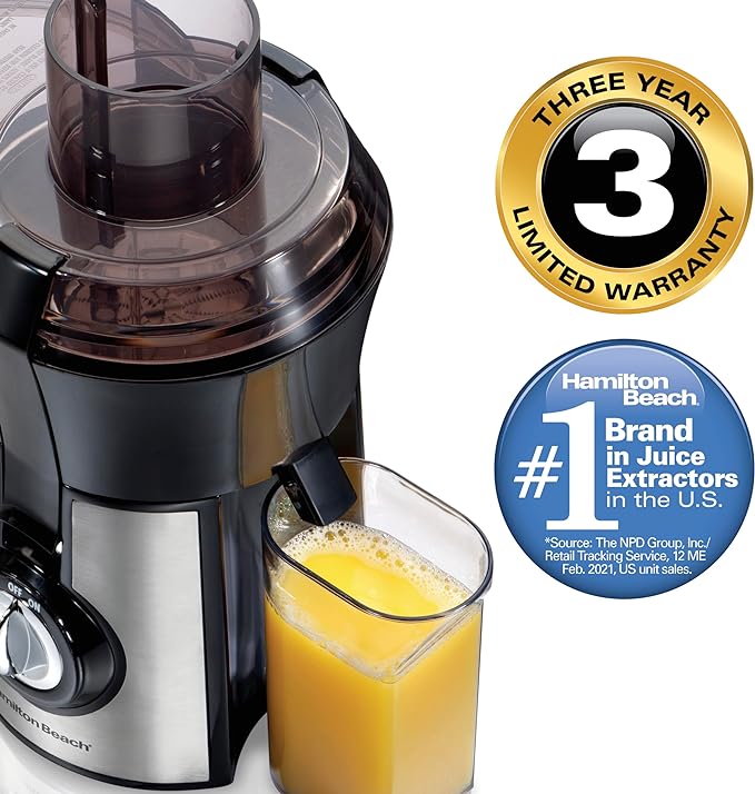 Hamilton Beach Big Mouth Juice Extractor R2502BM Refurbished