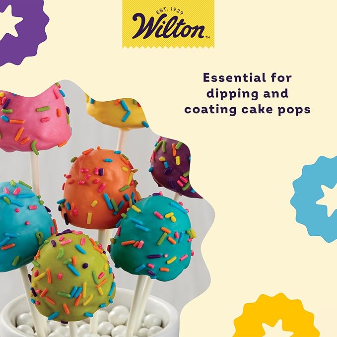 Wilton White 6 Inch Cake Pop Sticks, Paper Lollipop Sticks for Cake Pops, Candy, Party Treats, and DIY Desserts, 100-Count