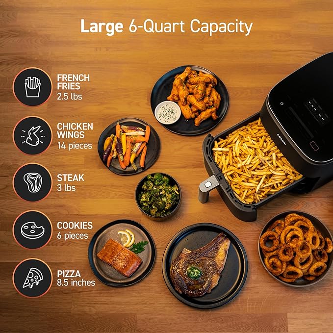 COSORI Electric Pressure Cooker 6 Quart, 9-in-1 Instant Multi Cooker & Air Fryer TurboBlaze 6.0-Quart Compact Airfryer that Roast, Bake, Proof, 9 Functions