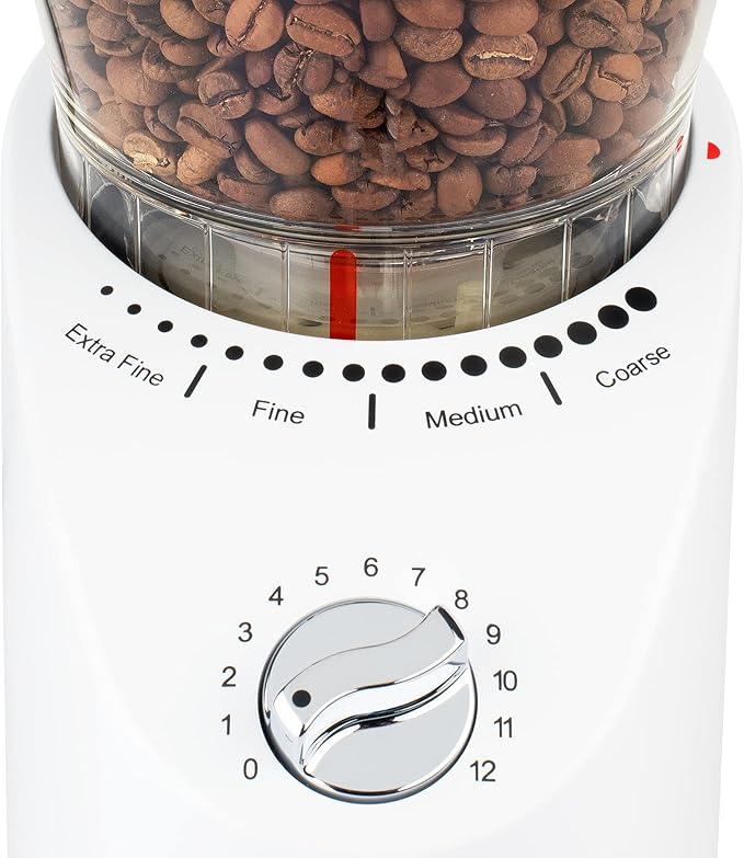 Capresso Infinity Plus Conical Burr Grinder, White