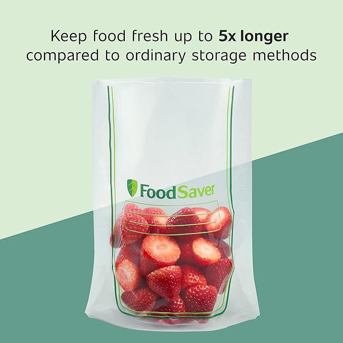 FoodSaver Easy Fill 1-Gallon Vacuum Sealer Bags | Commercial Grade and Reusable | 10 Count
