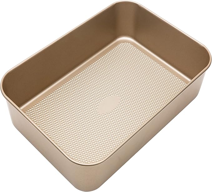 Kitchen Details Pro Series Deep Roasting Pan | Nonstick | Textured Diamond Base | Creates Even Heating | Safe up to 500 Degrees | Durable | Easy to Clean | Bakeware