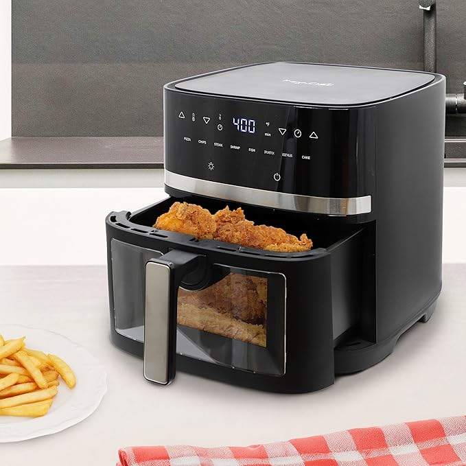MegaChef 8.5 Quart Digital Electric 1700W Adjustable Temperature Air Fryer, Countertop Fryer, Kitchen Appliance (8.5 Quart)