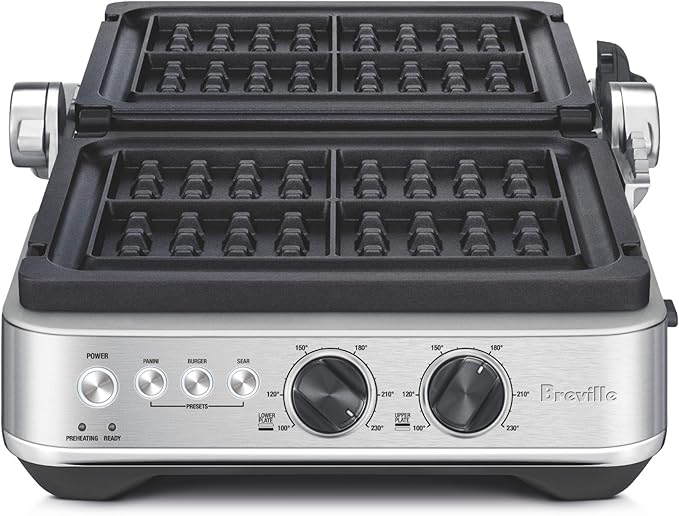 Breville No-Mess Waffle Plates for Breville Smart Grill (BGR820XL)