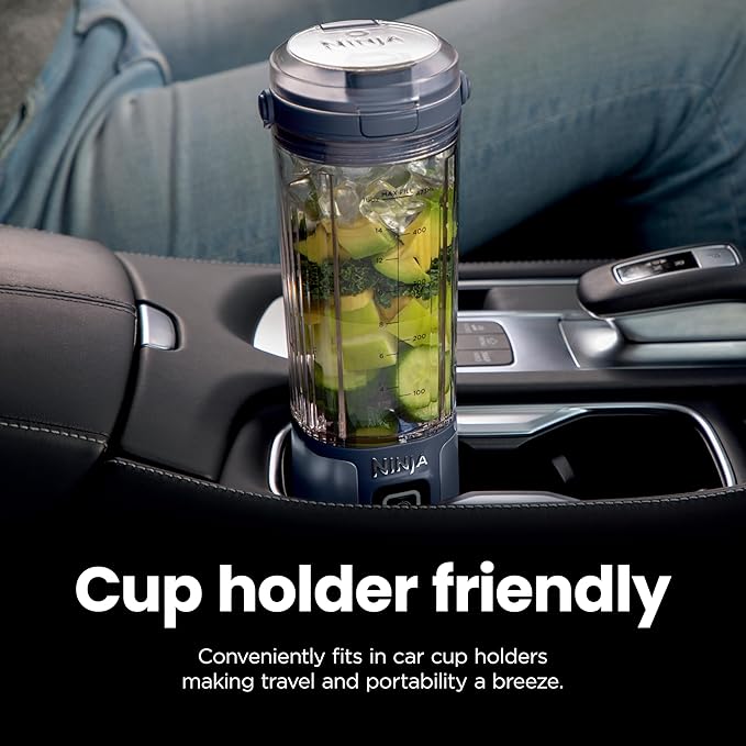 Ninja BC151EM Blast Portable Blender, Cordless, 18oz. Vessel, Personal Blender-for Shakes & Smoothies, BPA Free, Leakproof-Lid & Sip Spout, USB-C Rechargeable, Dishwasher Safe Parts, Forest Green