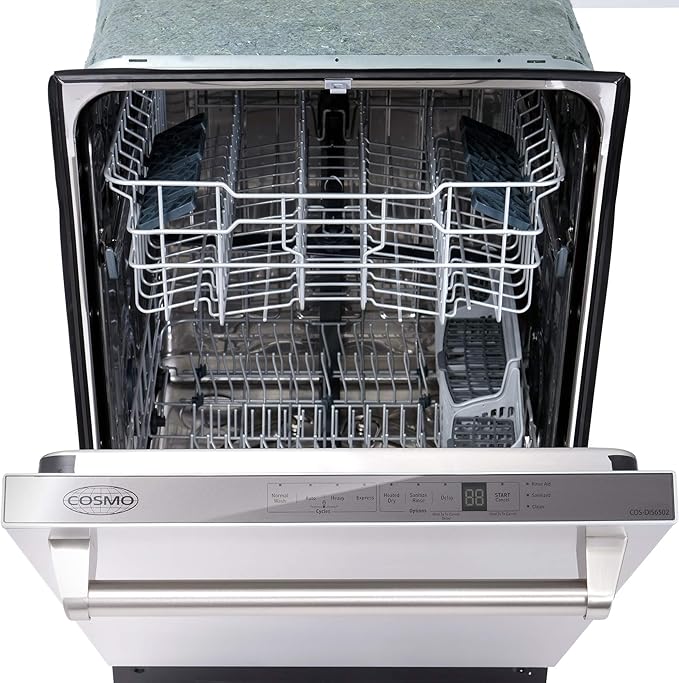 COSMO COS-DIS6502 24 in. Dishwasher in Fingerprint Resistant Stainless Steel with Stainless Steel Tub