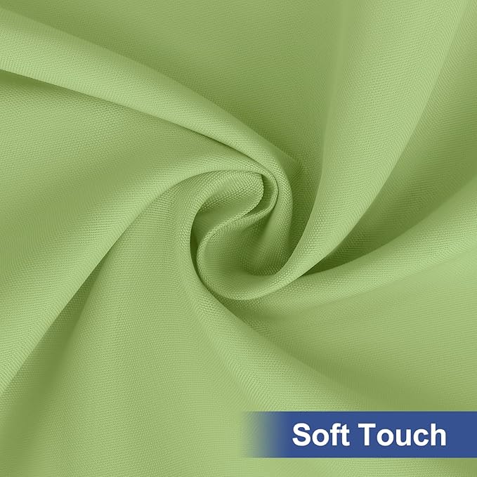 homing Rectangle Table Cloth Cover, Waterproof Polyester Elastic Fitted Tablecloth, Fits for 6 Foot Folding Tables, Washable Table Protector for Picnic, Camping, Outdoor (Sage Green, 30" x 72")