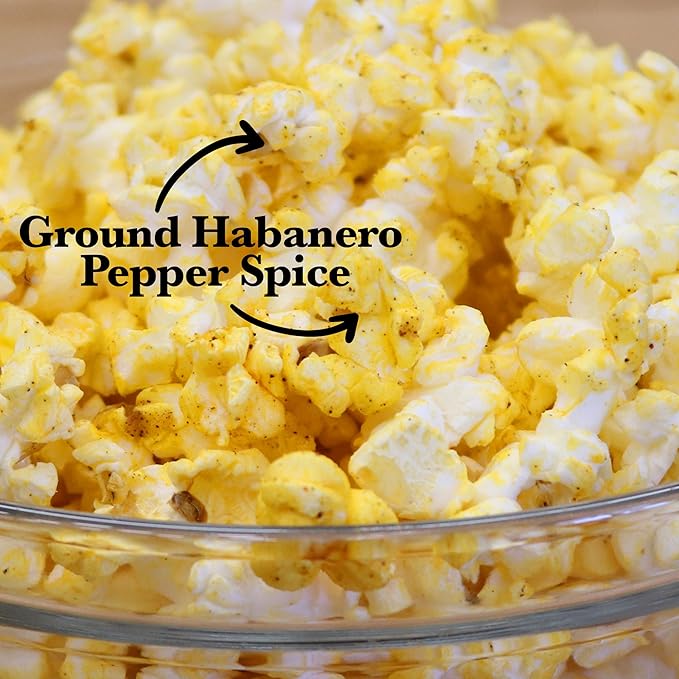 ASS KICKIN' Habanero Microwave Popcorn Bags - 12 Pack - Ultimate Spicy Popcorn Gourmet Gift - Makes a Great Movie Theater Popcorn or Snack Food for Movie Night
