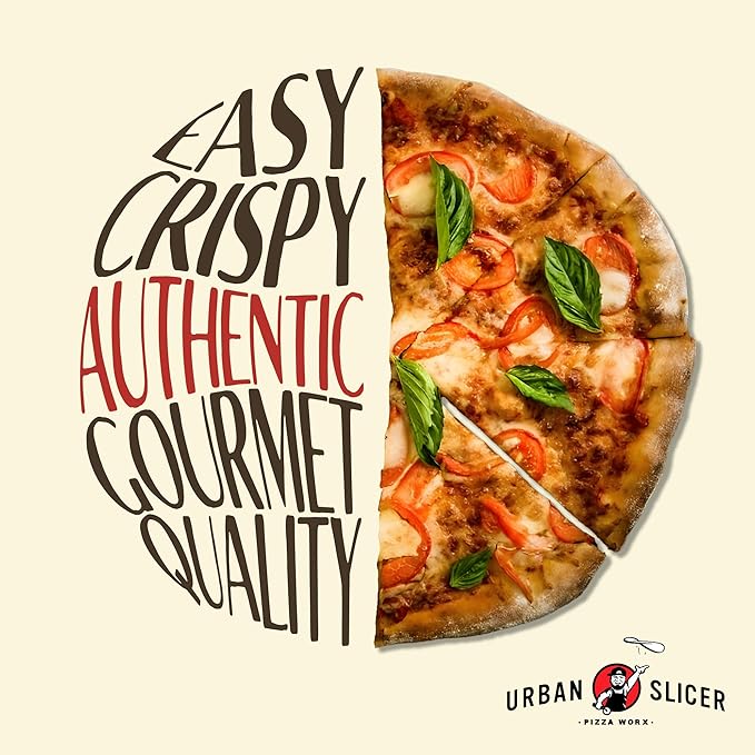 Urban Slicer Pizza Worx, Outdoor Grilling Pizza Dough Mix, Make-At-Home Dough Kit, Crispy Thin Crust, 2 Bags, 13.4 oz Each, Makes 4 Crusts