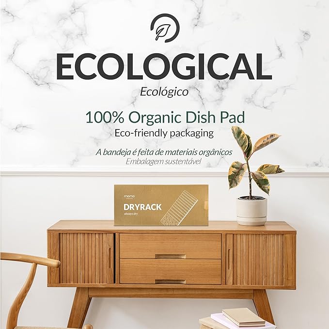 Momo Lifestyle DryRack® Stone Tray 17.5″ × 6.85″ Graphite Gray — Elevated Diatomaceous-Earth Multi-Use Drying & Pet-Feeding Platform, No Rust, No Mold, Kitchen Counter & Pet Area